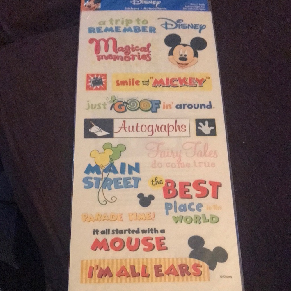 Disney Magical Memories Sticker Sheet - Multi Color
